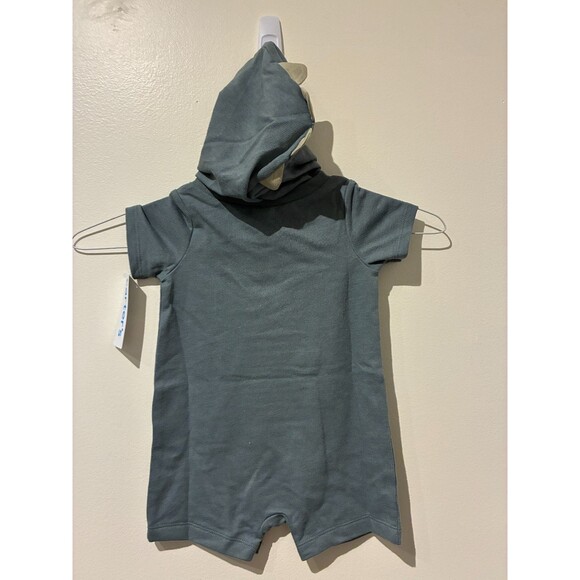 NWT Carter's Green Dinosaur Hooded Romper - 9M - Picture 3 of 4